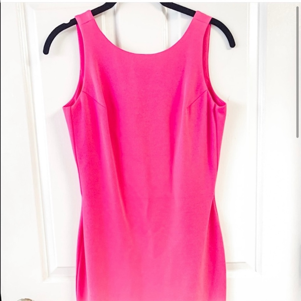 Amanda Uprichard Pink Mini dress with scoop back